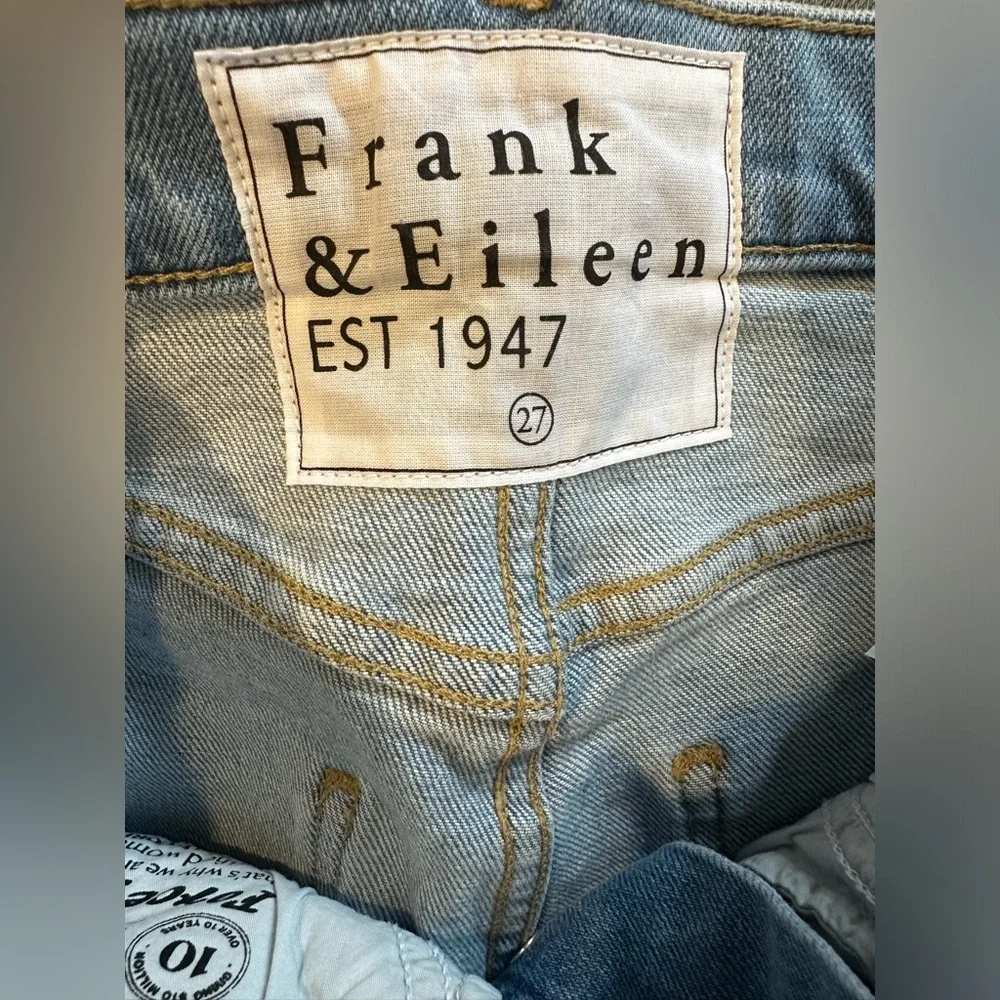 Frank & Eileen Monaghan High Rise Raw Hem Cropped Jeans - Picture 7 of 9